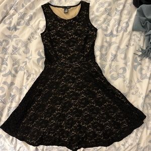 Black lace aqua dress
